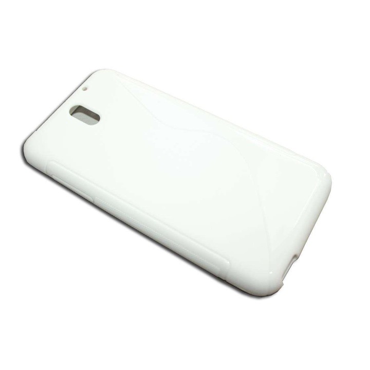 Бял силиконов калъф HTC Desire 610 S Line