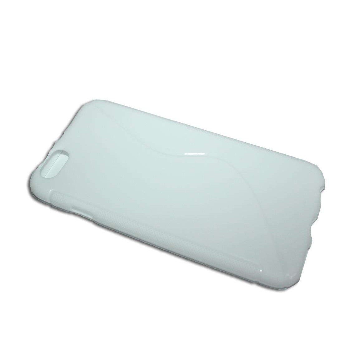 Husa Apple Iphone 6 S Line din Silicon de Culoare Alba