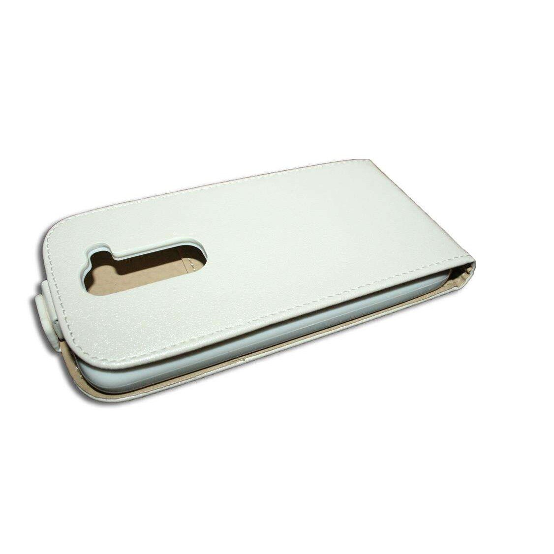 Husa LG Optimus G2 Mini din Piele ECO model POCKET SLIM alba