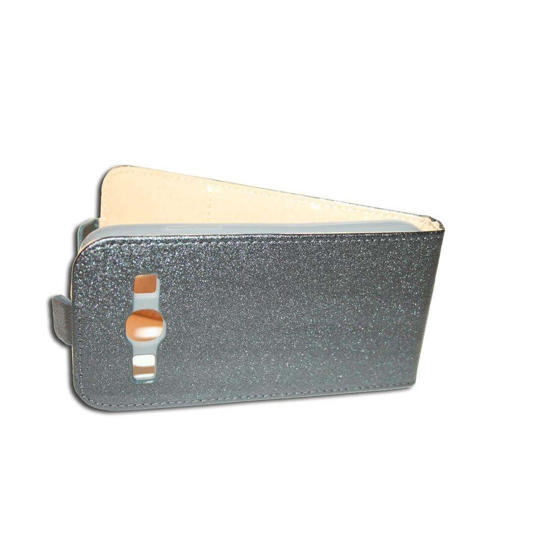 Husa Samsung Galaxy Core Plus G3500 model SLIM POCKET din Piele ECO Grafit