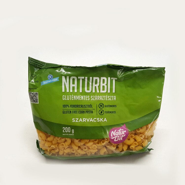 Paste din Porumb Cornetti Rigati (cornisoare) Naturbit 200g fara gluten