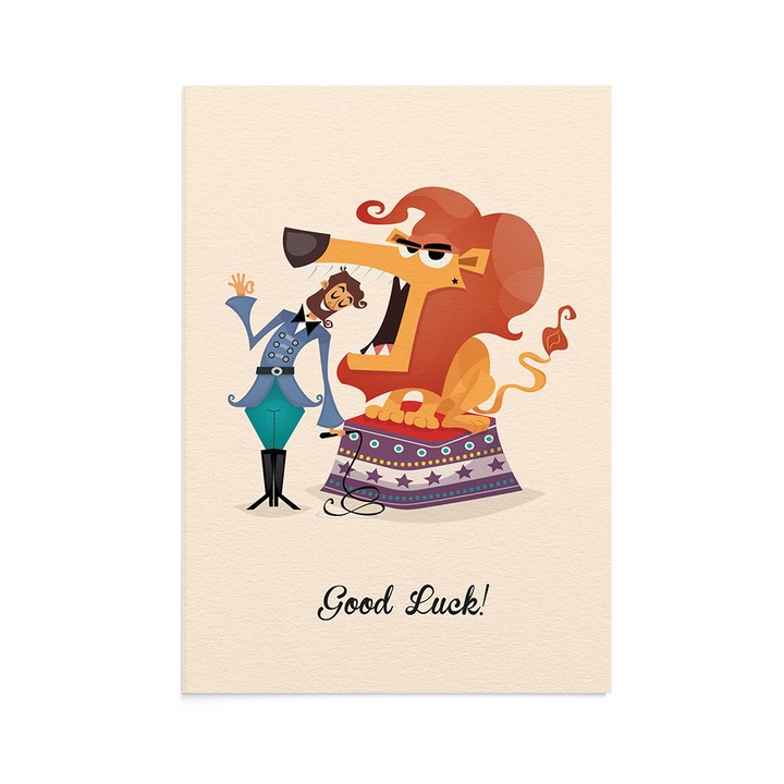 Felicitare Good Luck, Zizula Cards, Multicolor, 105 x 150 mm