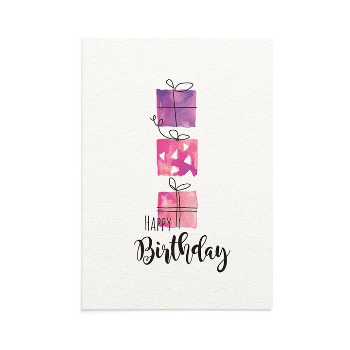 Felicitare Birthday Presents, Zizula Cards, Multicolor, 105 x 150 mm