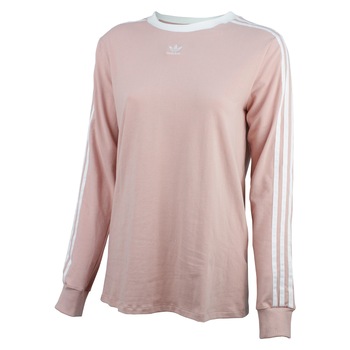 Bluza femei adidas Originals 3 Stripes LS, Roz, XL Bluza femei adidas Originals 3 Stripes LS, Roz, XL