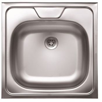 Chiuveta inox pentru blat , anticalcar cu preaplin 48x48 cm Chiuveta inox pentru blat , anticalcar cu preaplin 48x48 cm