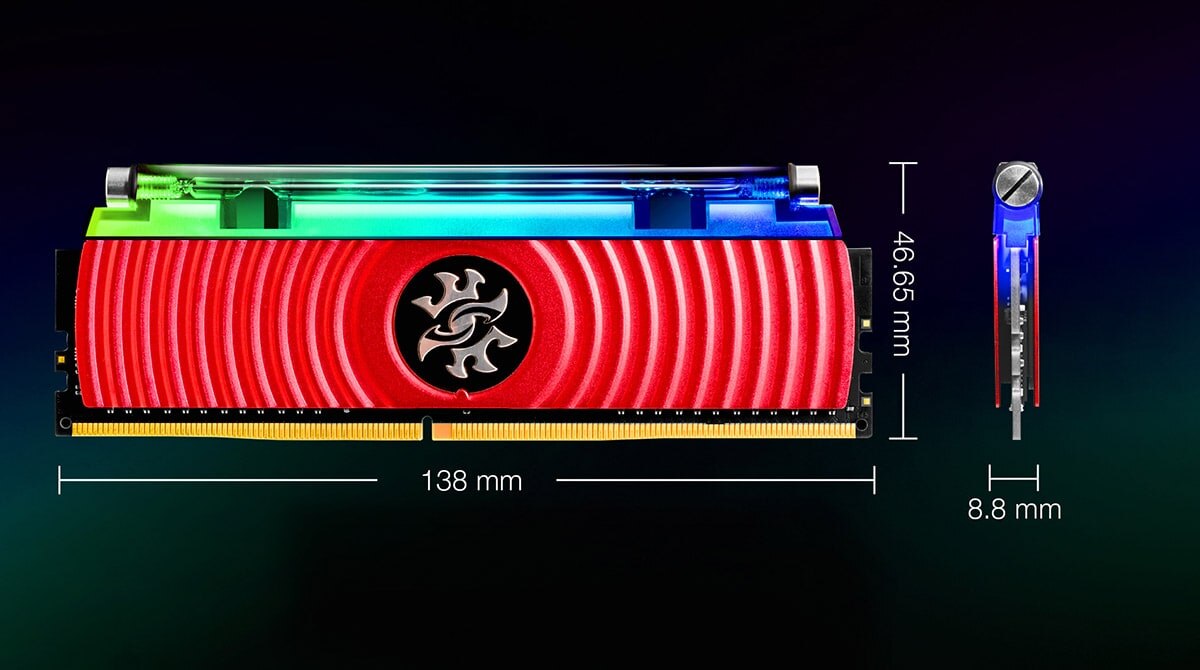 Memorie ADATA XPG Spectrix D80, 16GB DDR4, 3200MHz, CL16, Dual