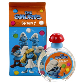 Apa de toaleta Brainy Smurfs, 50 ml, pentru baieti, Portocaliu Apa de toaleta Brainy Smurfs, 50 ml, pentru baieti, Portocaliu