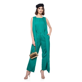 Salopeta dama, Valentina Filip, verde, marimea 38 EU Salopeta dama, Valentina Filip, verde, marimea 38 EU