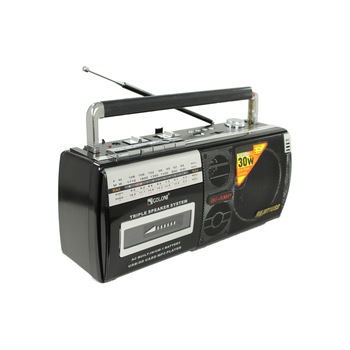 Radio casetofon portabil cu MP3/WMA Player GOLON RX-M71, USB, SD card, FM/MW/SW1-2, culoare Negru-Gri Radio casetofon portabil cu MP3/WMA Player GOLON RX-M71, USB, SD card, FM/MW/SW1-2, culoare Negru-Gri