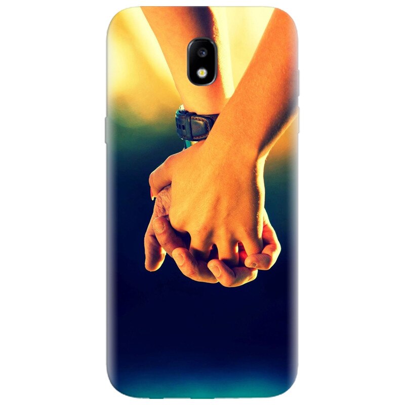 Husa silicon pentru Samsung Galaxy A7 2017, Couple Holding Hands