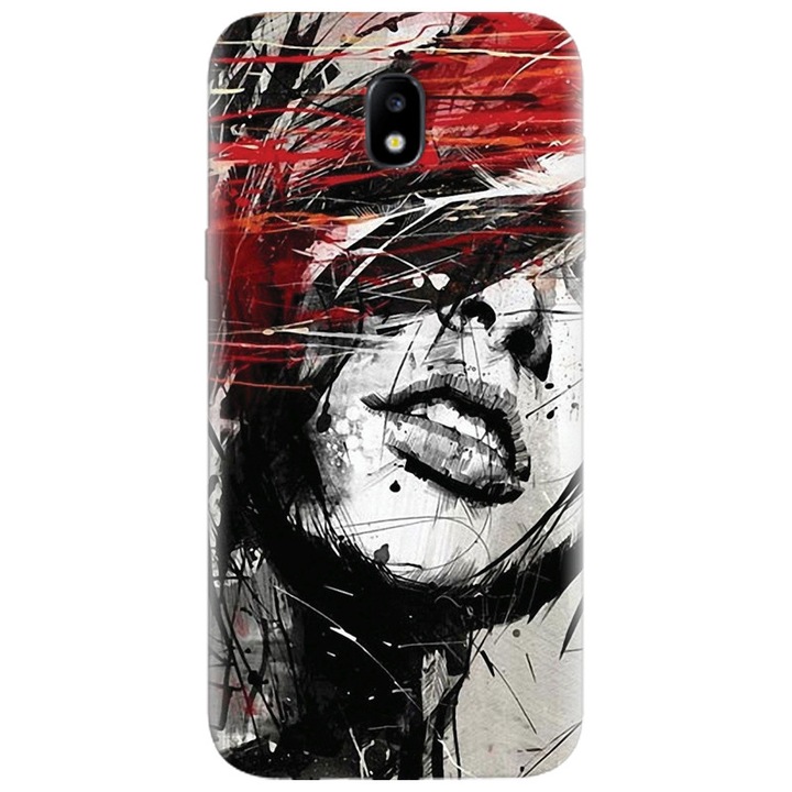Силиконов кейс за Samsung Galaxy A7 2017, Byroglyphics Woman Drawing