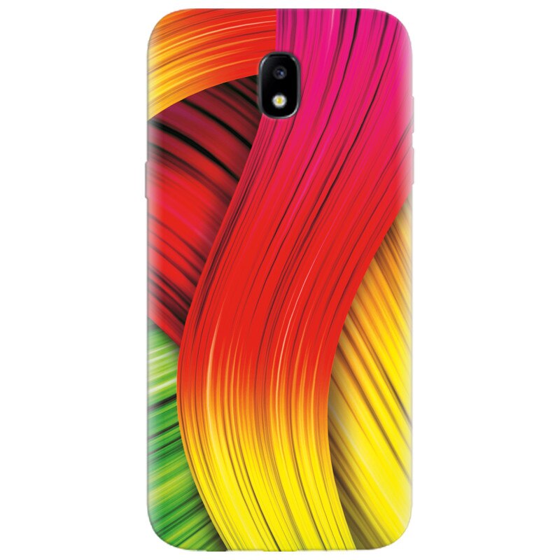 Husa silicon pentru Samsung Galaxy A7 2017, Colorful Abstract