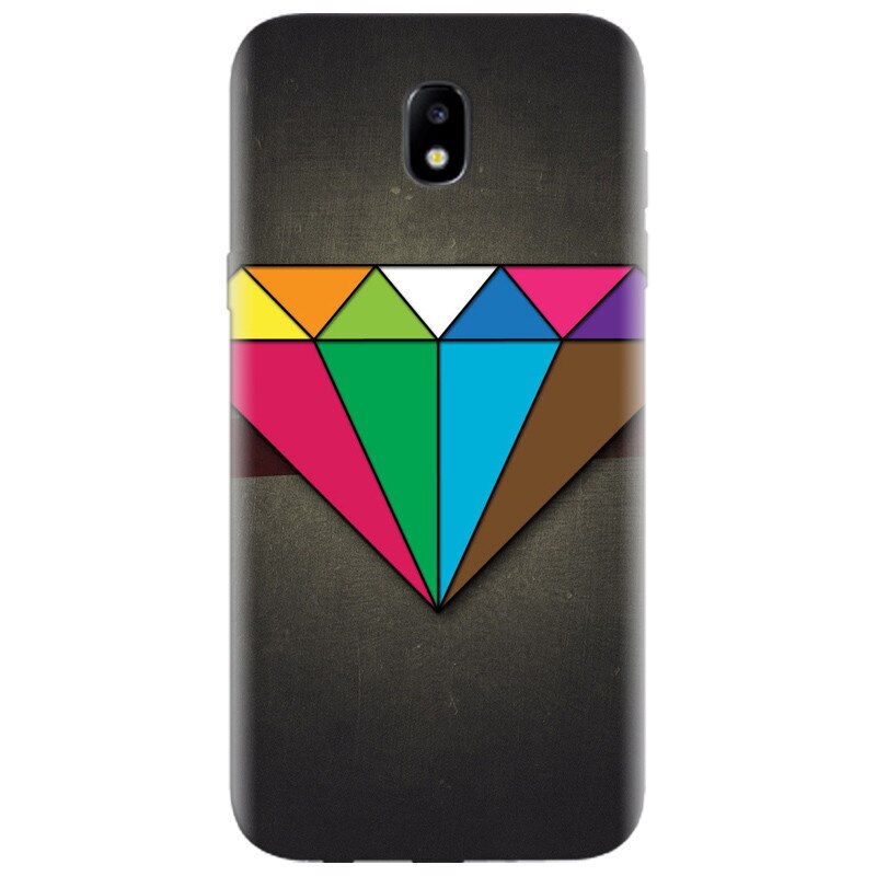 Husa silicon pentru Samsung Galaxy A7 2017, Colorful Diamond