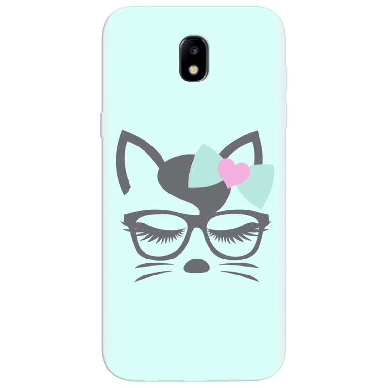 Husa silicon pentru Samsung Galaxy A7 2017, Angel Cat