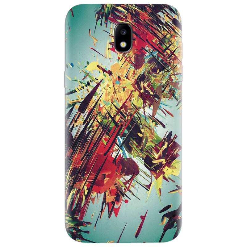 Husa silicon pentru Samsung Galaxy A7 2017, Complex Abstract Colorful 3D Drawing