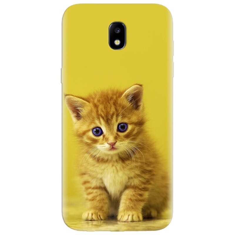 Husa silicon pentru Samsung Galaxy A7 2017, Baby Kitten