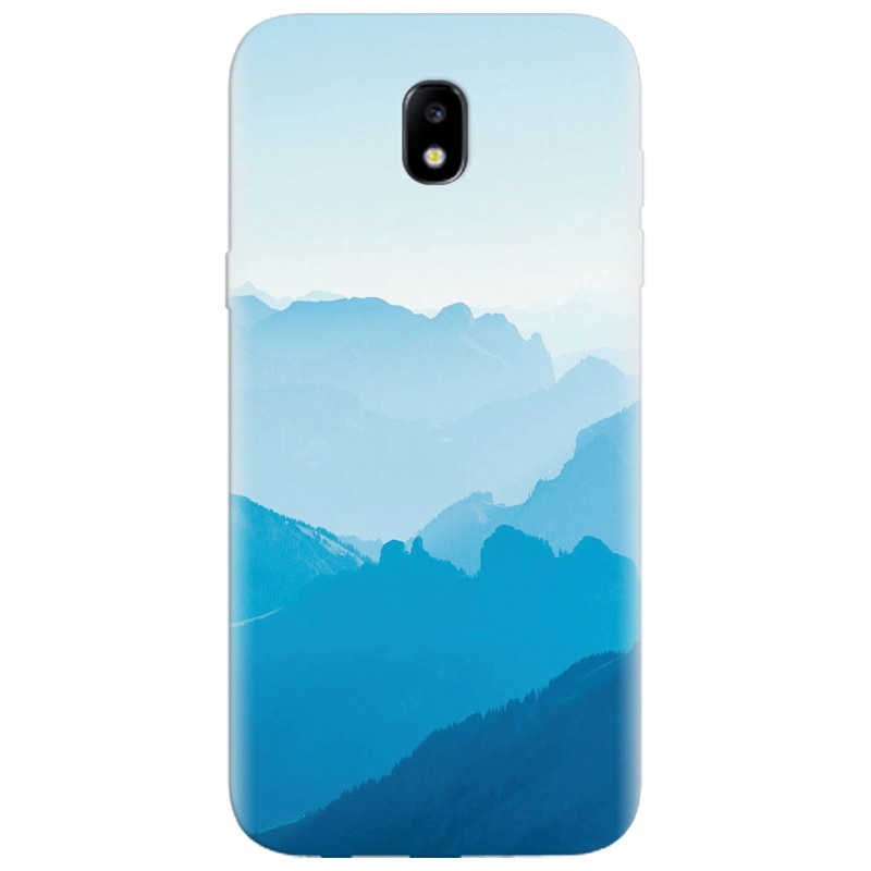 Husa silicon pentru Samsung Galaxy A7 2017, Blue Mountain Crests