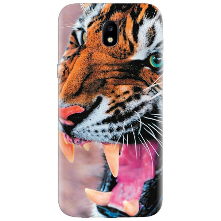 Силиконов калъф за Samsung Galaxy A7 2017, Angry Tiger Teeth Fresh