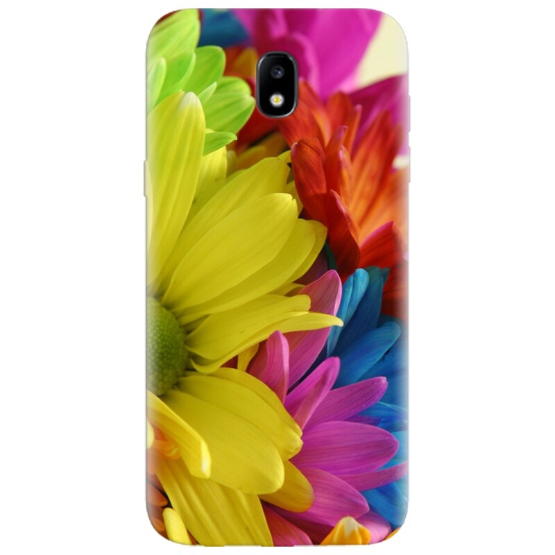 Husa silicon pentru Samsung Galaxy A7 2017, Flower