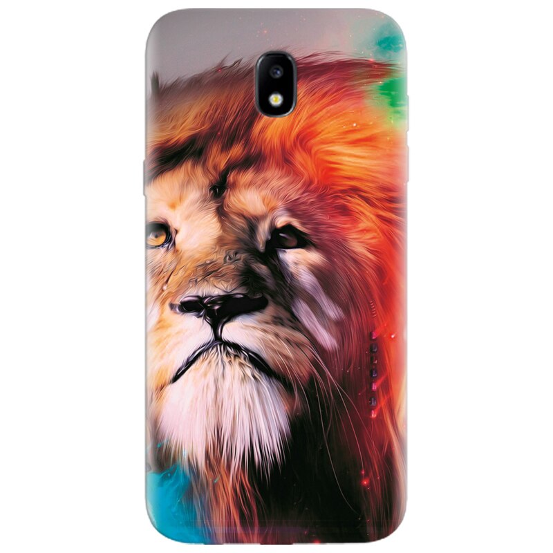 Husa silicon pentru Samsung Galaxy A7 2017, Awesome Art Of Lion