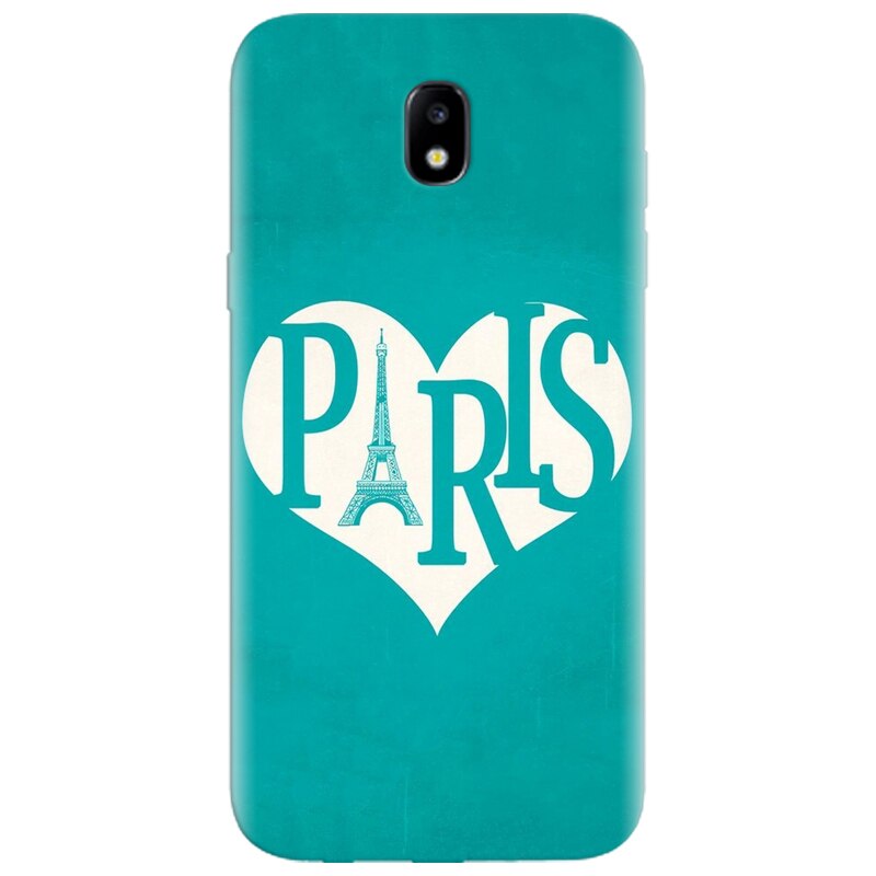 Husa silicon pentru Samsung Galaxy A7 2017, I Love Paris