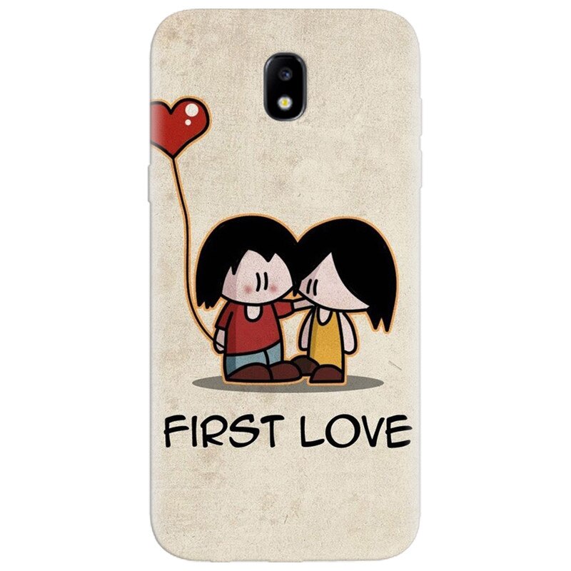 Husa silicon pentru Samsung Galaxy A7 2017, First Love Great Lock Screen