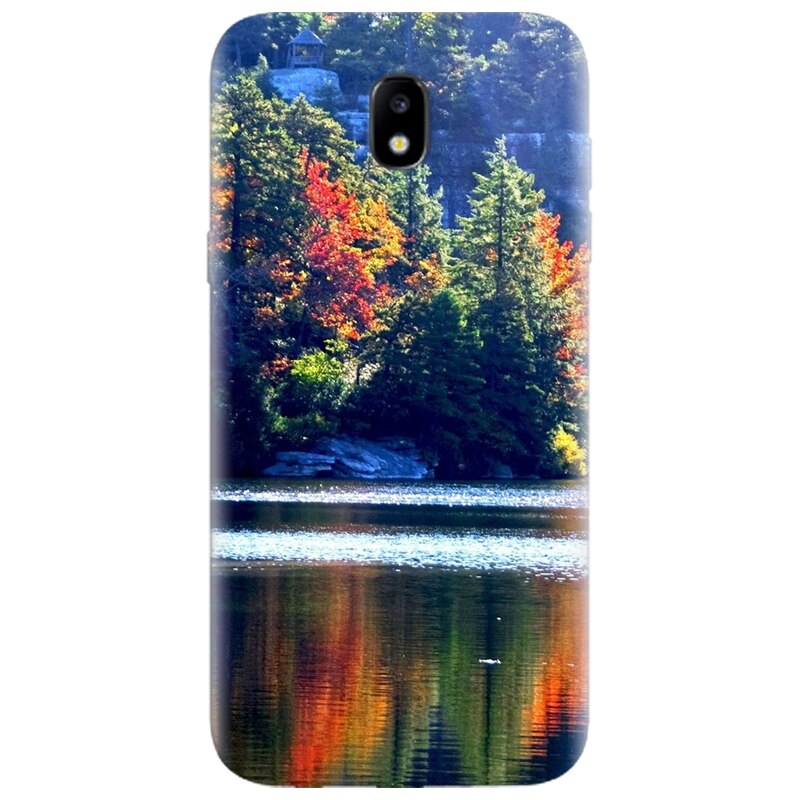 Husa silicon pentru Samsung Galaxy A7 2017, Lake Minnewaska Autumn
