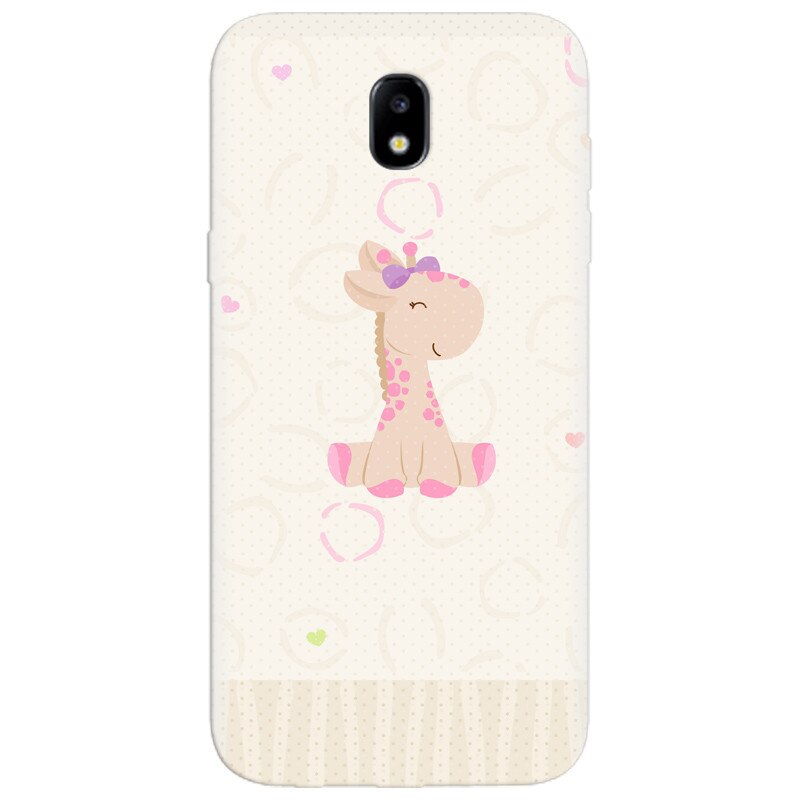 Husa silicon pentru Samsung Galaxy A7 2017, Giraffe Cute