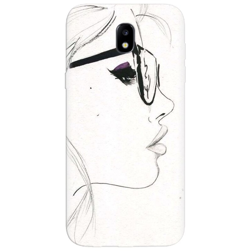 Husa silicon pentru Samsung Galaxy A7 2017, Girl Face