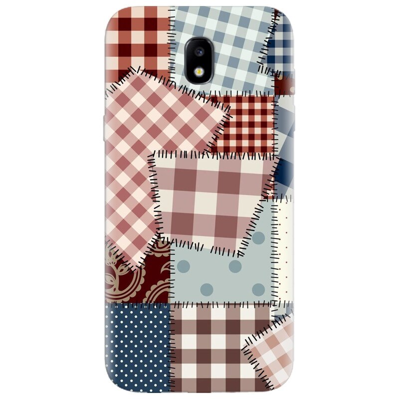 Husa silicon pentru Samsung Galaxy A7 2017, Patchwork Vector