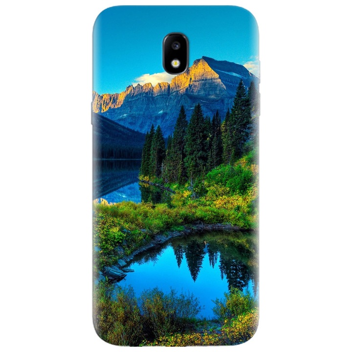 Силиконов калъф за Samsung Galaxy A7 2017, HDR Mountains Lake