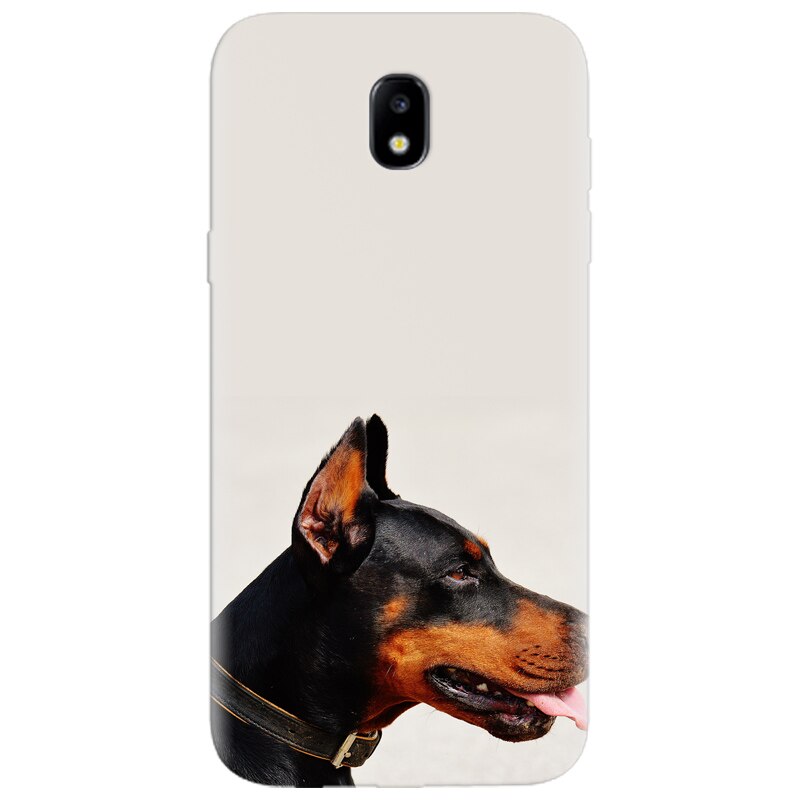 Husa silicon pentru Samsung Galaxy A7 2017, Doberman