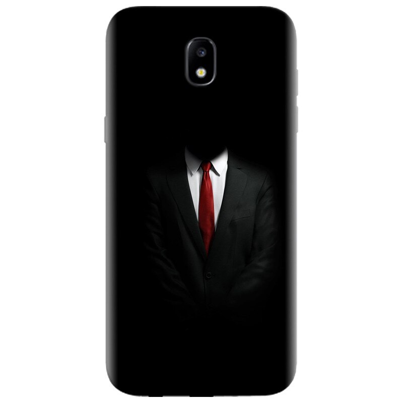 Husa silicon pentru Samsung Galaxy A7 2017, Mystery Man In Suit