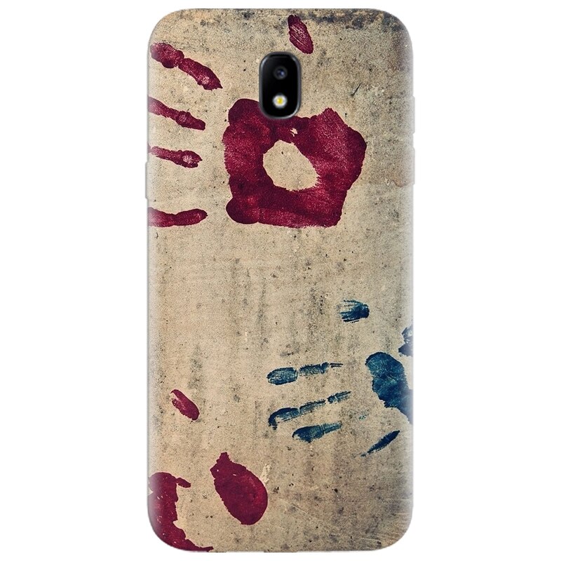 Husa silicon pentru Samsung Galaxy A7 2017, Handprints