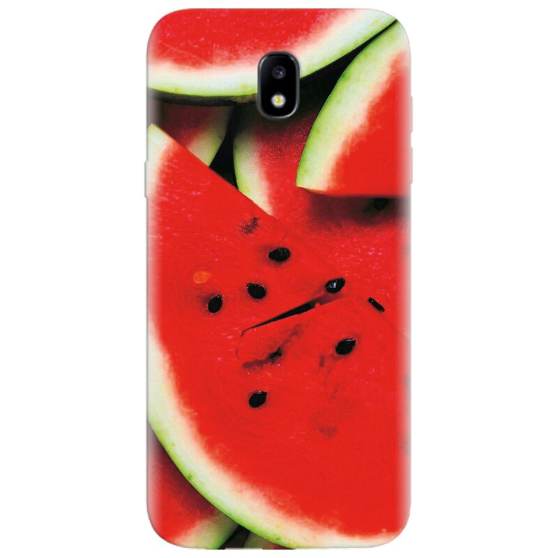 Husa silicon pentru Samsung Galaxy A7 2017, S Of Watermelon Slice