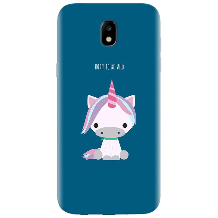 Силиконов кейс за Samsung Galaxy A7 2017, Horn To Be Wild Cute Unicorn
