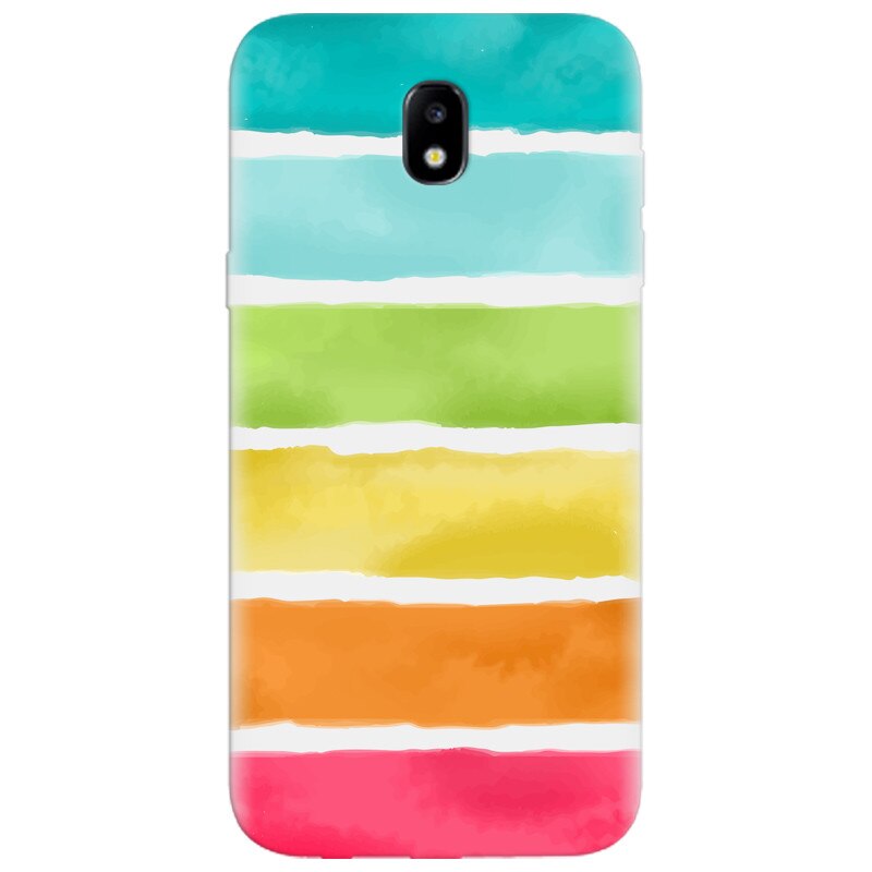 Husa silicon pentru Samsung Galaxy A7 2017, Watercolors