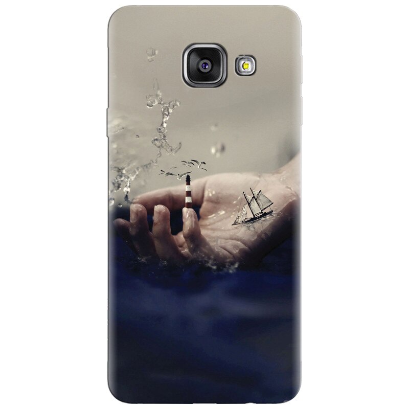 Husa silicon pentru Samsung Galaxy A7 2016, 3D Hand Ocean Render
