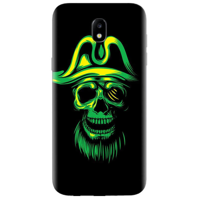 Husa silicon pentru Samsung Galaxy A7 2017, Pirate Skull