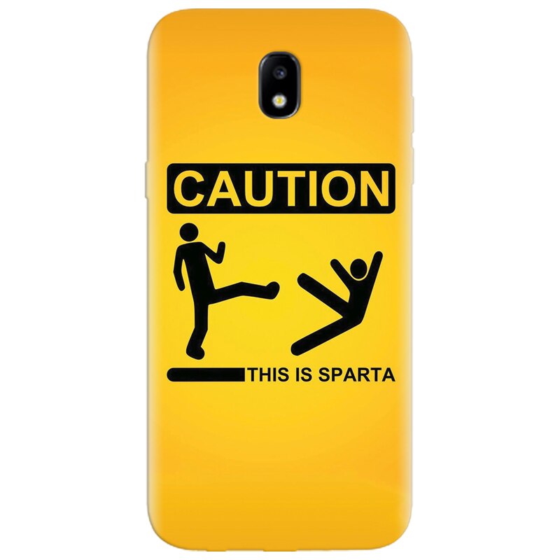 Husa silicon pentru Samsung Galaxy A7 2017, This Is Sparta Funny Illustration