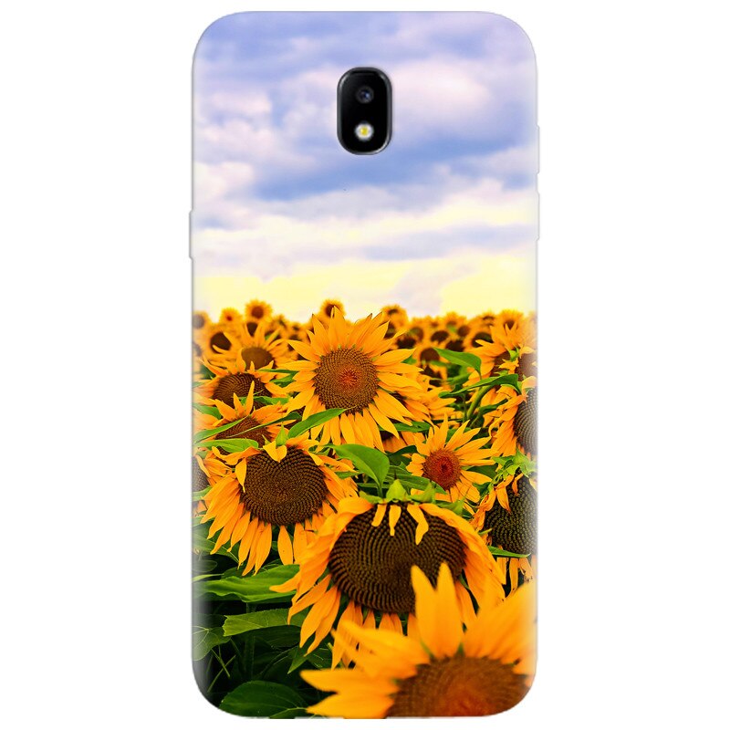 Husa silicon pentru Samsung Galaxy A7 2017, Sunflowers