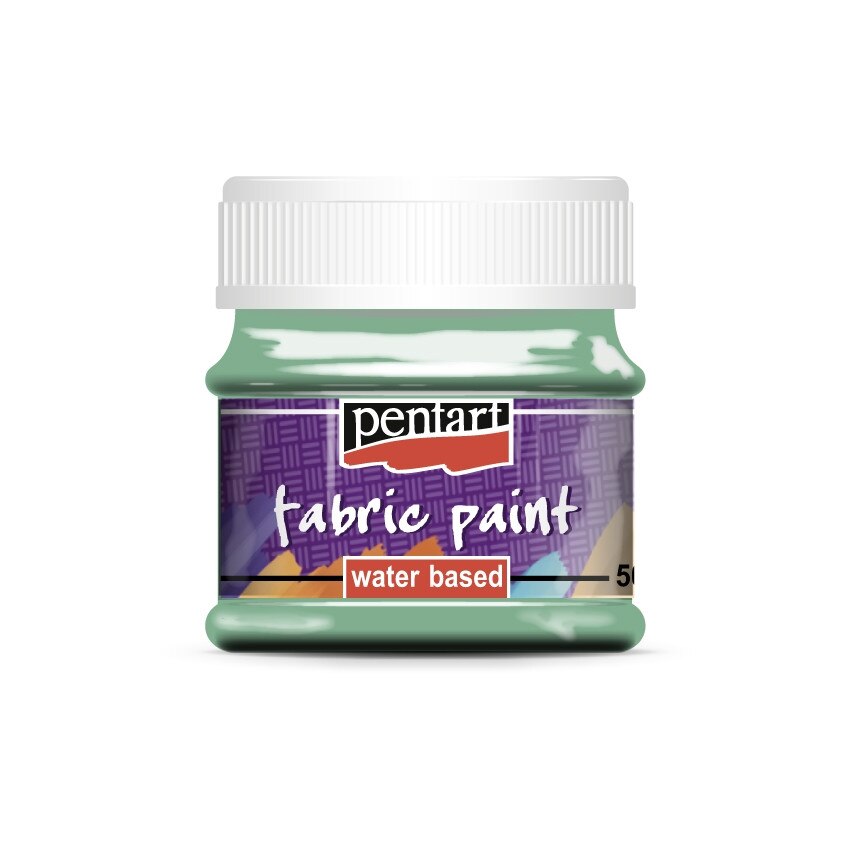Vopsea pentru textile pe baza de apa Pentart - fistic, 50 ml