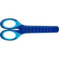 Foarfeca scolara Faber-Castell cu protectie Grip, Albastra