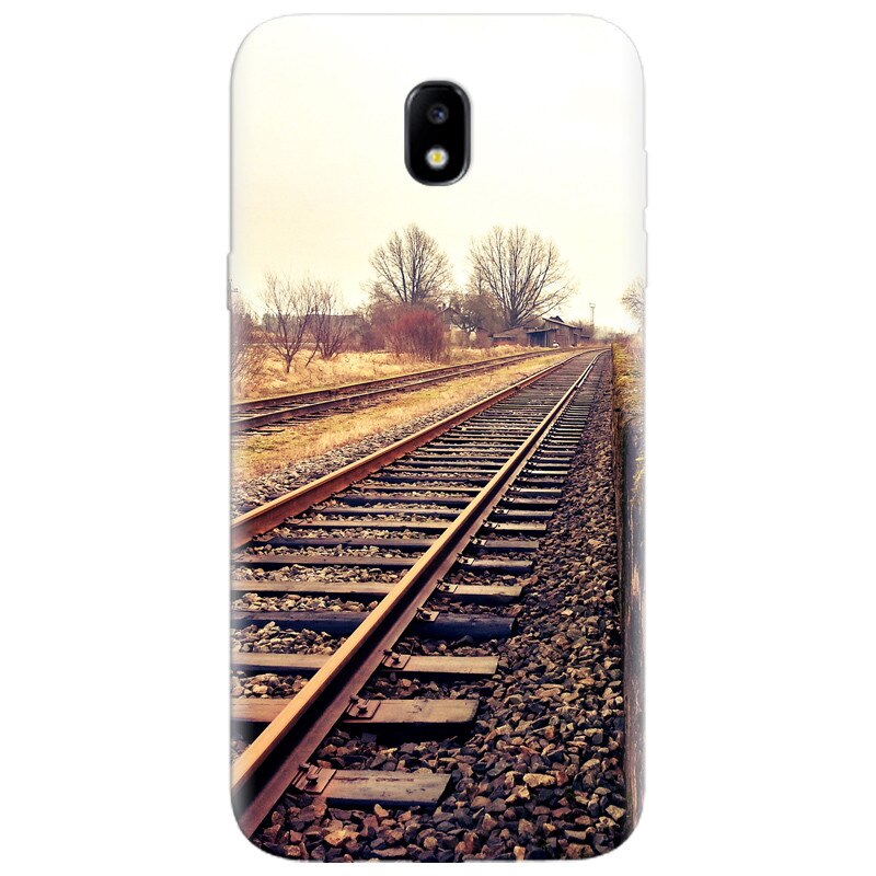 Husa silicon pentru Samsung Galaxy A7 2017, Railroad