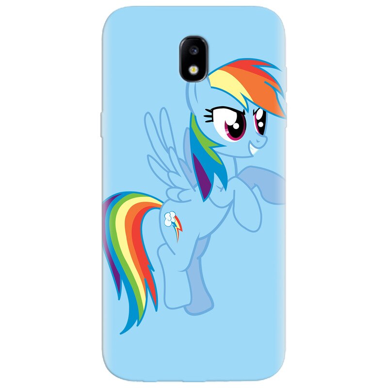 Husa silicon pentru Samsung Galaxy A7 2017, Rainbow Dash