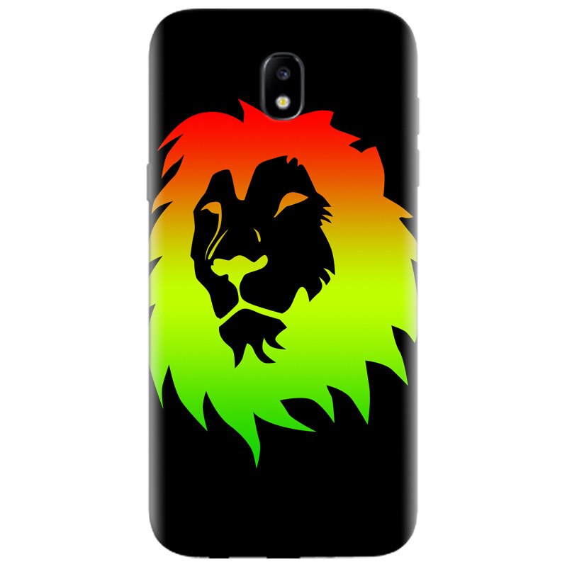 Husa silicon pentru Samsung Galaxy A7 2017, Rasta Color Lion