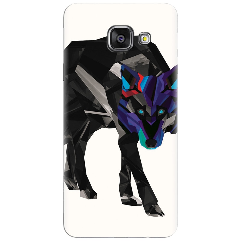 Husa silicon pentru Samsung Galaxy A7 2016, Abstract Wolf
