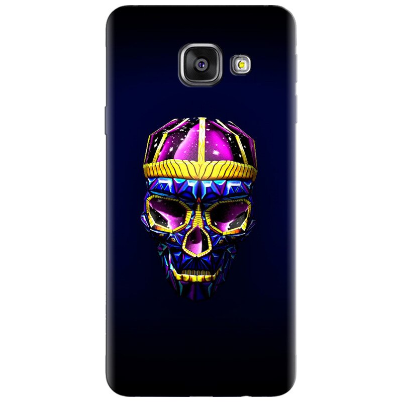 Husa silicon pentru Samsung Galaxy A7 2016, Colorfull Skull