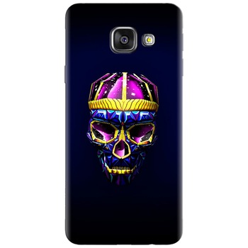 Husa silicon pentru Samsung Galaxy A7 2016, Colorfull Skull Husa silicon pentru Samsung Galaxy A7 2016, Colorfull Skull
