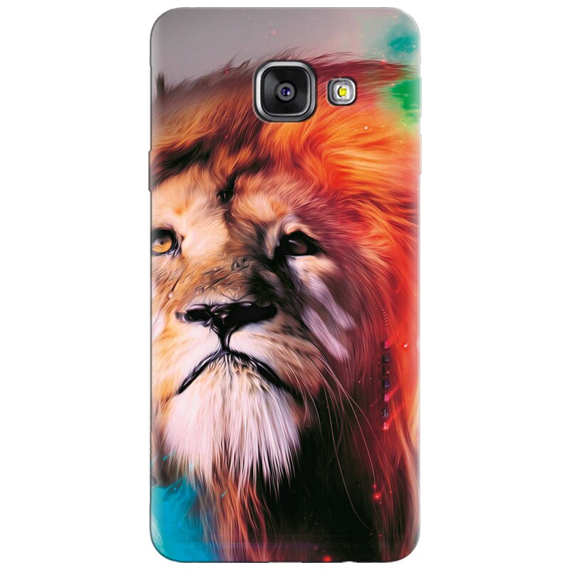 Husa silicon pentru Samsung Galaxy A7 2016, Awesome Art Of Lion